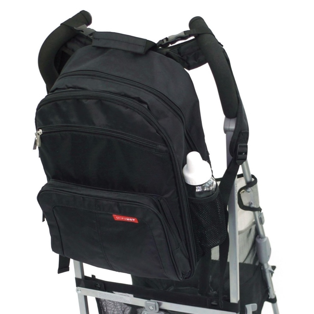 Skip Hop Jet Black  via  diaper Backpack NWT - Picture 13 of 13